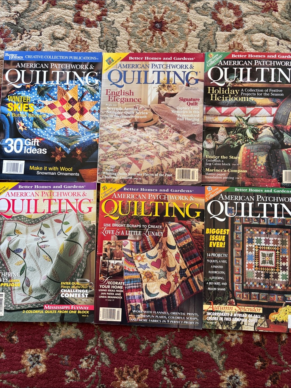 American Patchwork and Quilting magazine by Better Homes and Gardens, 12 issues
